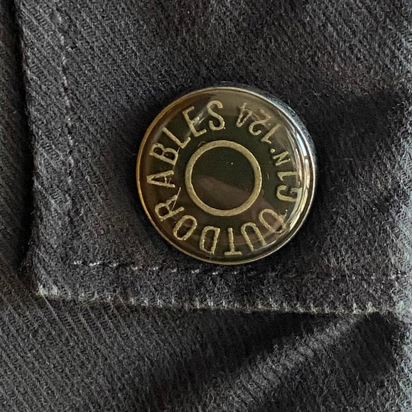 Anthropologie G1 Goods British Cavalry black fitted black utility jacket Sz M - Picture 5 of 16